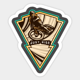 Just Ride Arrowhead Mountain Bike Sticker